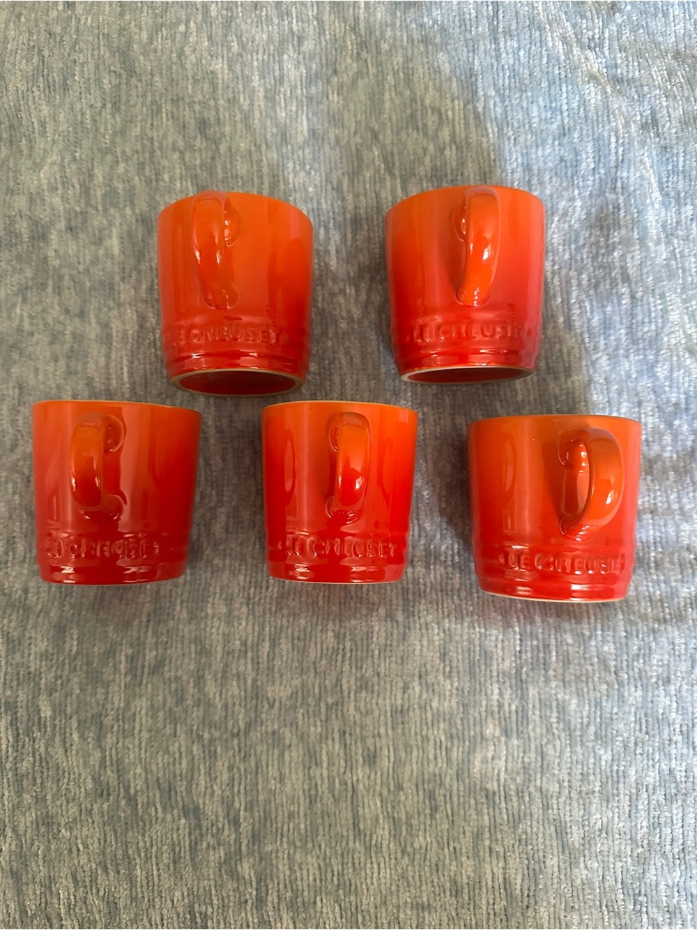 Le Creuset Flame Orange Stoneware Espresso Cup Set - 5 Pieces